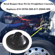 DURAFORCE Rear Hood Bumper for Freightliner Cascadia P3 A18-59704-000 & A17-20868-000 Blac
