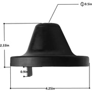 DURAFORCE Rear Hood Bumper for Freightliner Cascadia P3 A18-59704-000 & A17-20868-000 Blac