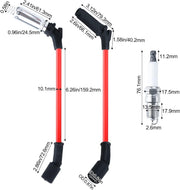DURAFORCE High Performance 8x Spark Plugs & 8x Wires Set for Chevy GMC 4.8L 5.3L 6.0L V8