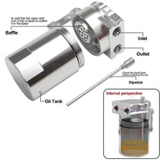 DURAFORCE For Ford F150 Ecoboost 3.5L 2.7L Car Oil Catch Can Kit Separator Reservoir Tank