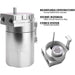 DURAFORCE For Ford F150 Ecoboost 3.5L 2.7L Car Oil Catch Can Kit Separator Reservoir Tank