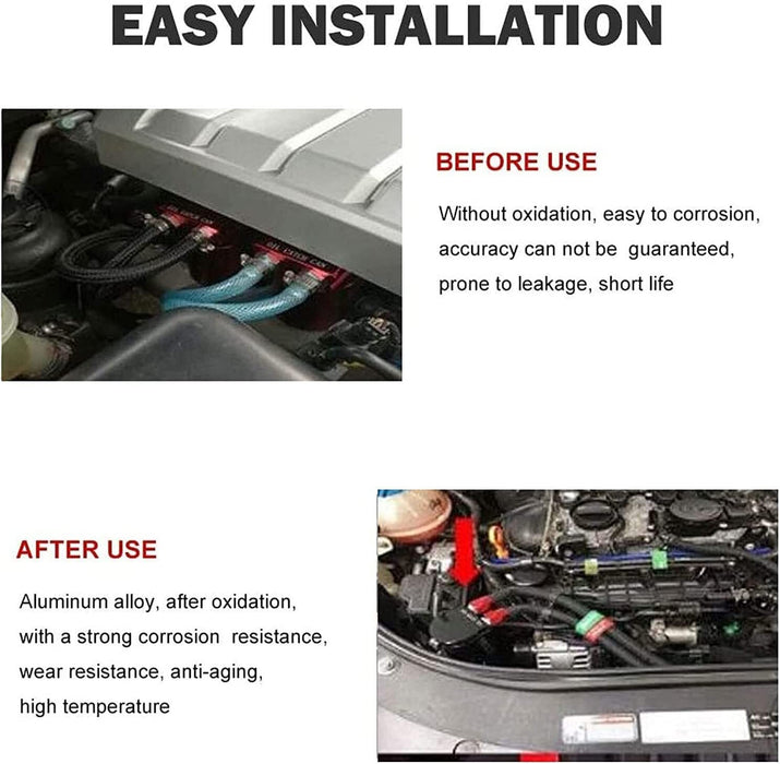 DURAFORCE For Ford F150 Ecoboost 3.5L 2.7L Car Oil Catch Can Kit Separator Reservoir Tank