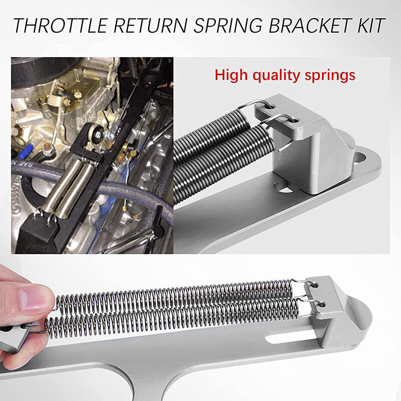 DURAFORCE Aluminum Throttle Cable Carb Bracket Fit For Holley 4150 4160 Carb 350 400 SBC S