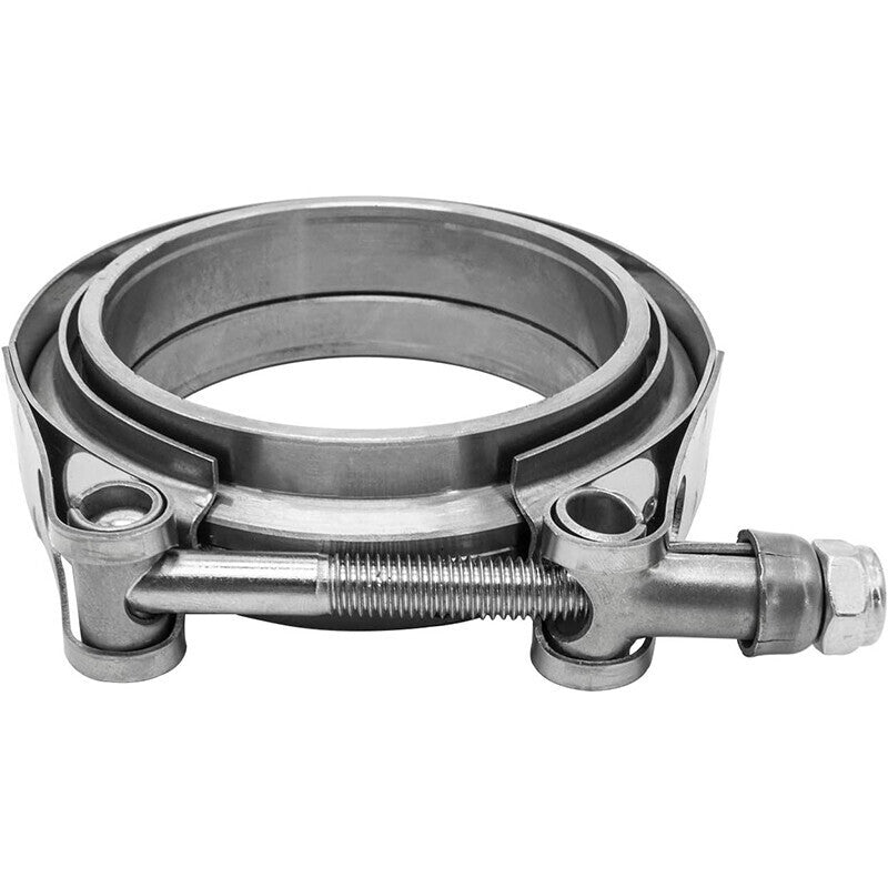 DURAFORCE 4X 2.5" inch V-Band Flange&Clamp Kit For Turbo Exhaust pipes Mild Steel