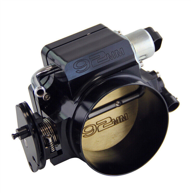 DURAFORCE Black 92mm Throttle Body+TPS IAC Adapter Plate for Chevy GM III LSX LS LS1 LS2