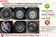 DURAFORCE 4X 16" Inch Wheel Covers Snap On Full Hub Caps Fit for R16 Tire & Steel Rim