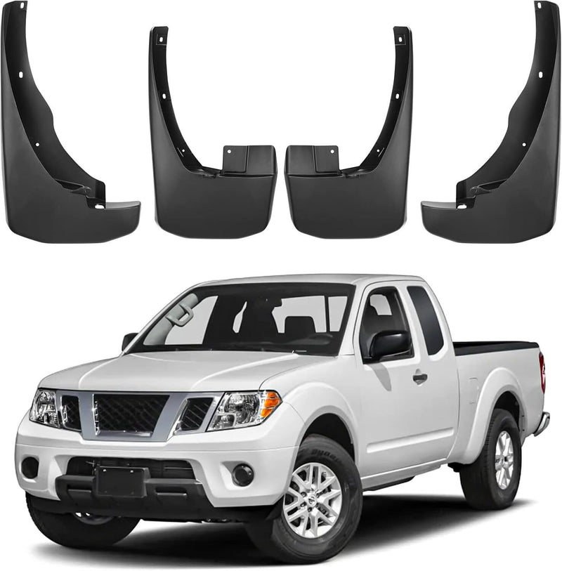 DURAFORCE 4x Front & Rear Splash Guards Mud Flaps For Nissan Frontier 2005-2022 Pickup
