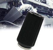 DURAFORCE 4" Inlet Truck Filter Air Dry High Flow Clamp-On Round Cone Air Intake Kit