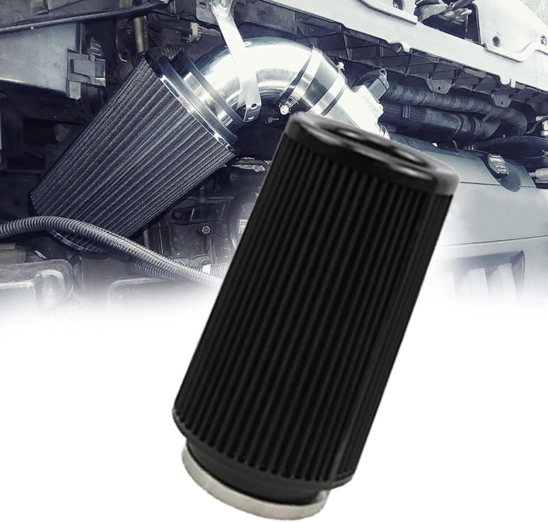 DURAFORCE 4" Inlet Truck Filter Air Dry High Flow Clamp-On Round Cone Air Intake Kit