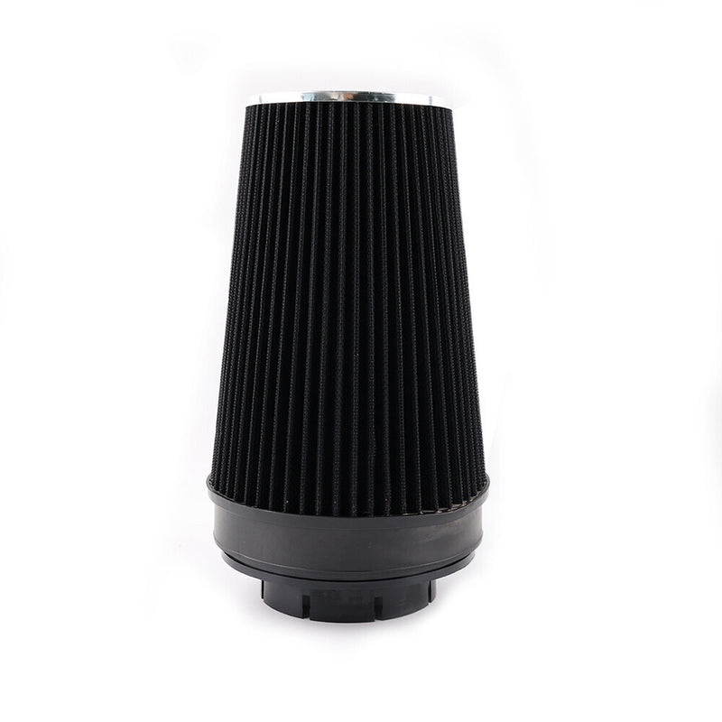 DURAFORCE 4" Inlet Truck Filter Air Dry High Flow Clamp-On Round Cone Air Intake Kit