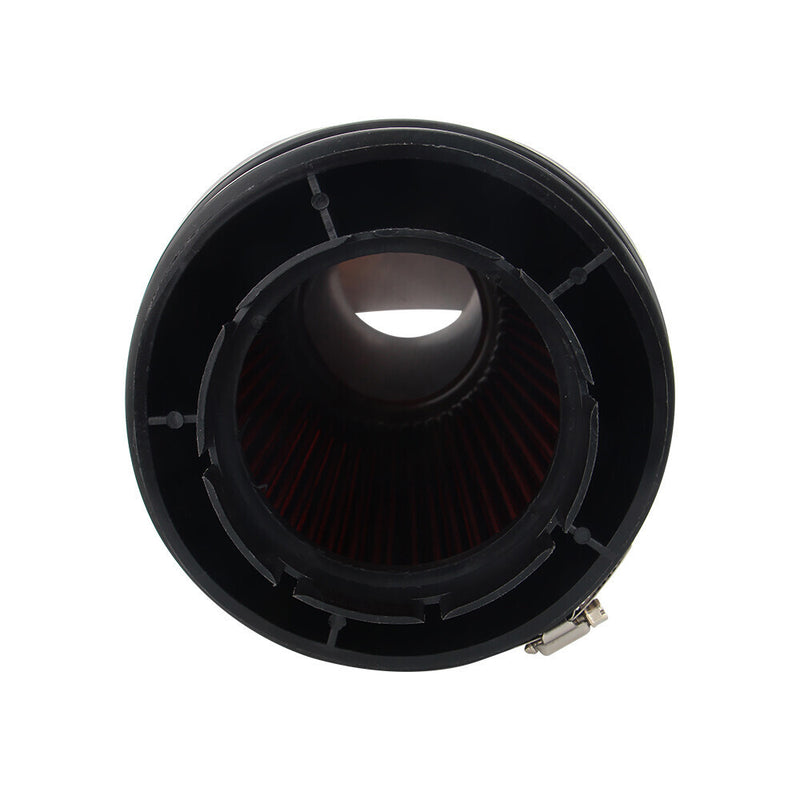 DURAFORCE 4" Inlet Truck Filter Air Dry High Flow Clamp-On Round Cone Air Intake Kit