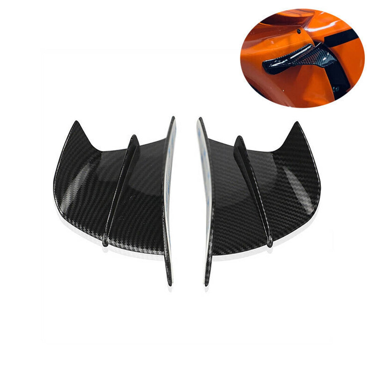 2 Pcs Motorcycle Front Side Spoiler Fixed Wind Wings For YAMAHA R15 R2 ...