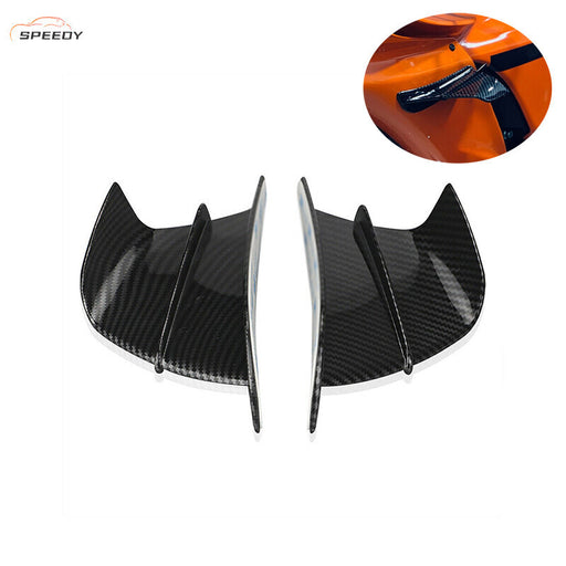 DURAFORCE 2 Pcs Motorcycle Front Side Spoiler Fixed Wind Wings For YAMAHA R15 R25 R3 R6 R1