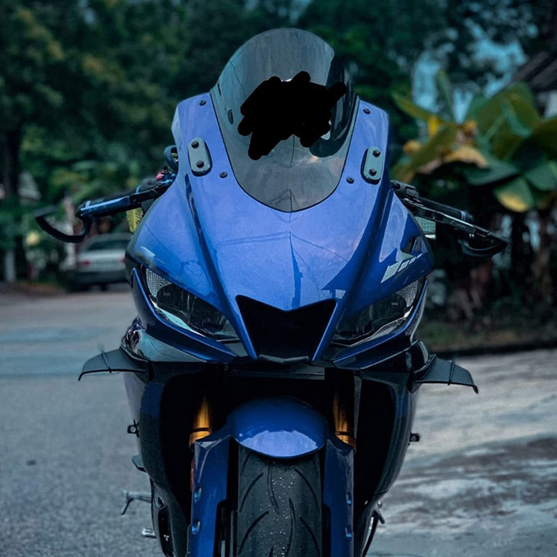DURAFORCE 2 Pcs Motorcycle Front Side Spoiler Fixed Wind Wings For YAMAHA R15 R25 R3 R6 R1