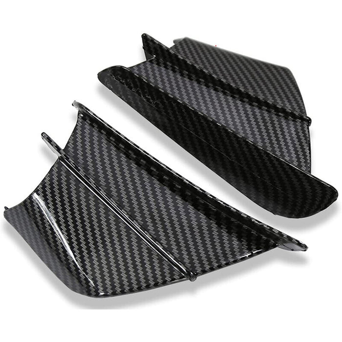 DURAFORCE 2 Pcs Motorcycle Front Side Spoiler Fixed Wind Wings For YAMAHA R15 R25 R3 R6 R1