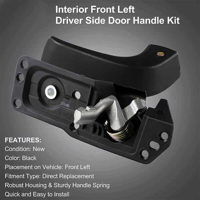 DURAFORCE Front Left Interior Door Handle Kit For 2007-2014 Chevy Silverado Avalanche Subu