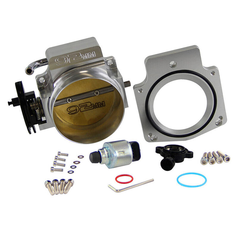 DURAFORCE 92MM Throttle body+TPS IAC+Adapter Plate For Chevy GM Gen III LSX LS LS1 LS2 LS7