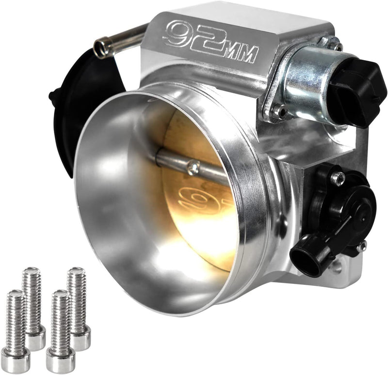 DURAFORCE 92MM Throttle body+TPS IAC+Adapter Plate For Chevy GM Gen III LSX LS LS1 LS2 LS7