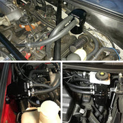 DURAFORCE Black Oil Catch Can Kit Reservoir Baffled Tank & Breather Filter Universal Alum