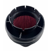 DURAFORCE 4" RED Truck Long Performance High Flow Cold Air Intake Cone Dry Filter