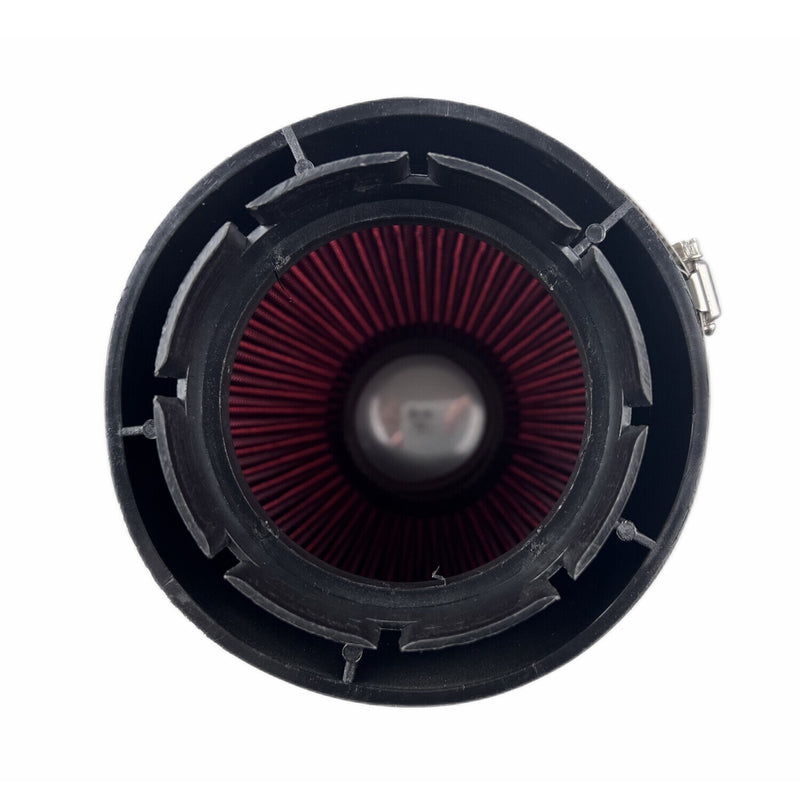 DURAFORCE 4" RED Truck Long Performance High Flow Cold Air Intake Cone Dry Filter