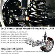 DURAFORCE 2PCS Rear Air Suspension Shock Struts For 2011-2021 Infiniti QX56 QX80 Armada