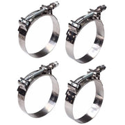 DURAFORCE 2" T-BOLT CLAMP SILICONE STAINLESS STEEL HOSE TURBO INTAKE INTERCOOLER 4PCS