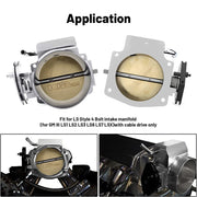 DURAFORCE 102mm Throttle Body +TPS IAC + Throttle Cable Bracket For LS1 LS2 LS3 LS6 Sliver