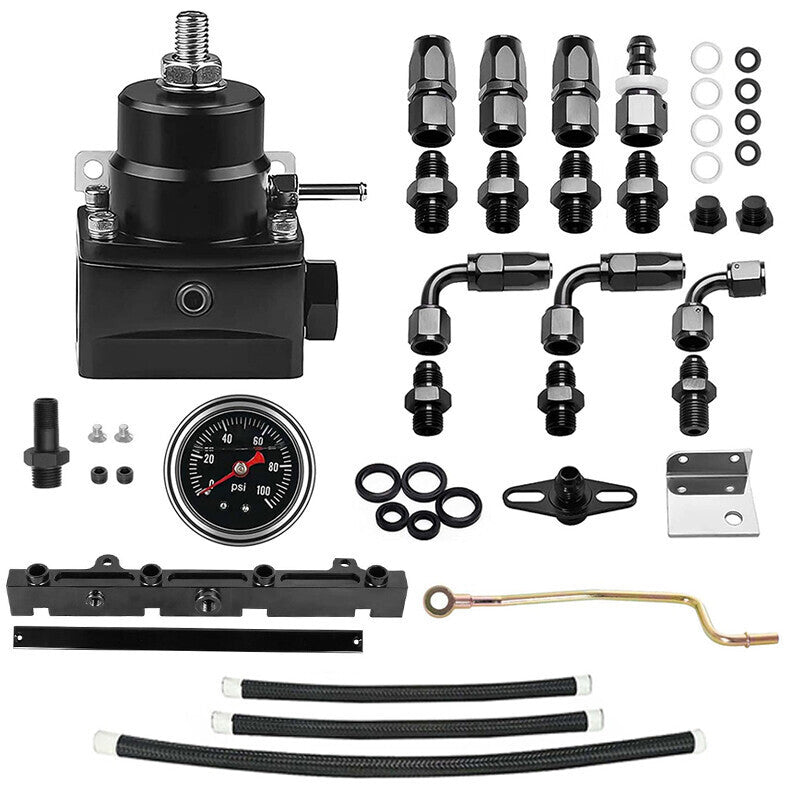DURAFORCE Tucked K Swap Fuel Line System Kit Fit For K20 K24 DC2 EG EK Civic Integra AN6