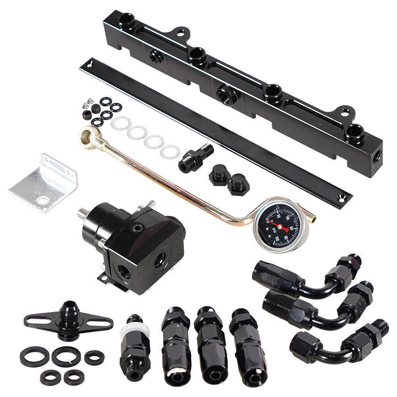 DURAFORCE Tucked K Swap Fuel Line System Kit Fit For K20 K24 DC2 EG EK Civic Integra AN6