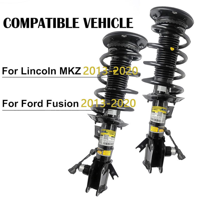DURAFORCE 4x For Lincoln MKZ 2013-2020 Front Rear Shock Absorber Struts Assys Electric GAS