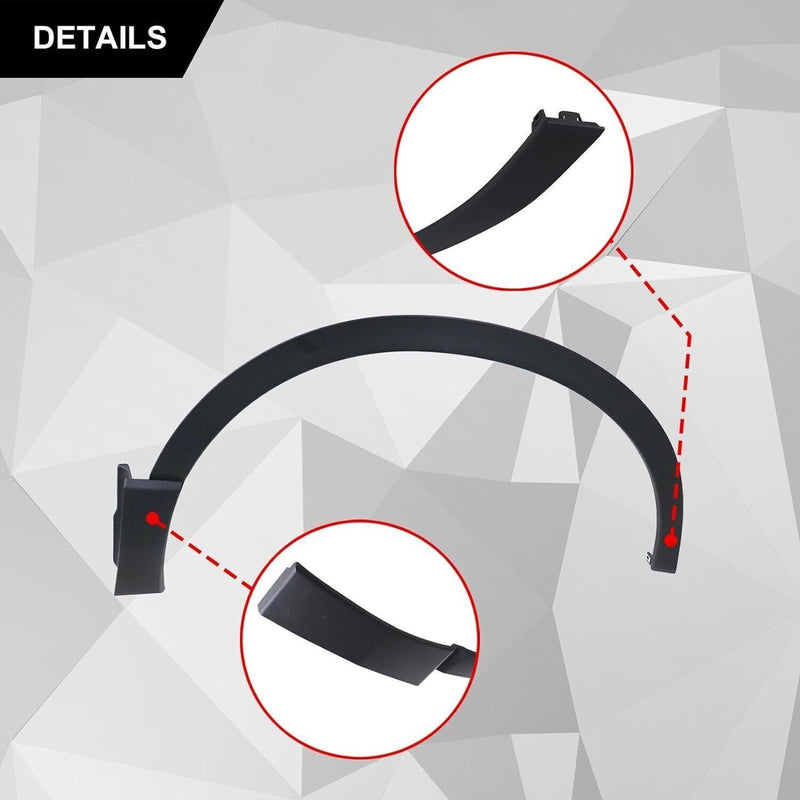 DURAFORCE Fit For 2017-2022 Honda CRV CR-V Front Fender Flare Molding Trim Right+Left Side