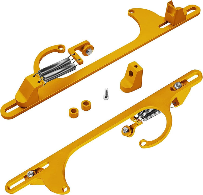 DURAFORCE Gold Throttle Cable Carb Bracket Carburetor 307 350 SBC For Holley 4150 4160 New