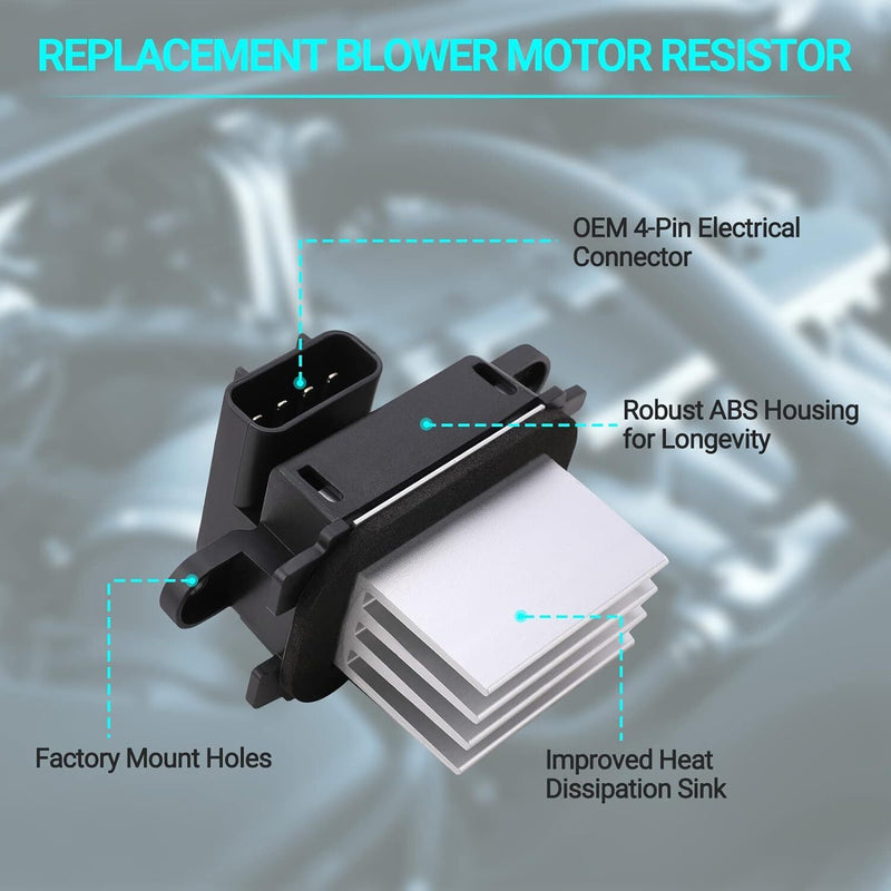 DURAFORCE Heater Fan HVAC AC Blower Motor Resistor Control Module For Ford F150 Navigator