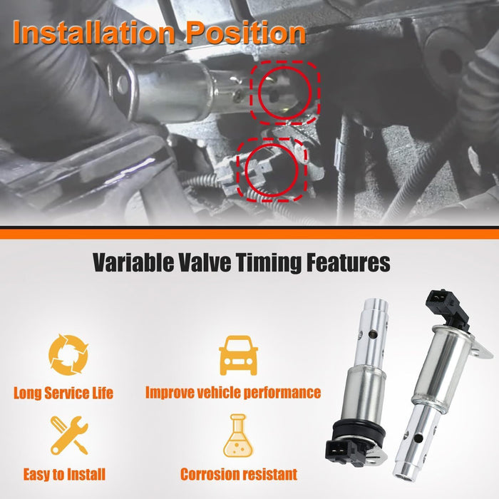 DURAFORCE 2PCS Variable Timing Solenoid Control Valve VVT For 2007-2013 BMW X5 3.0si NEW