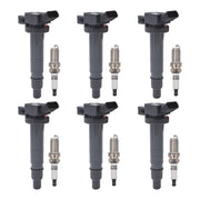 DURAFORCE 6 Ignition Coil & Iridium Spark Plug Set Fit For ToyotaTacoma 4Runner 4.0L UF495