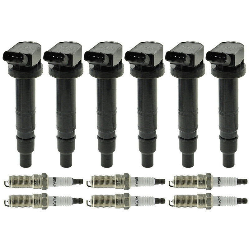 DURAFORCE 6 Ignition Coil & Iridium Spark Plug Set Fit For ToyotaTacoma 4Runner 4.0L UF495