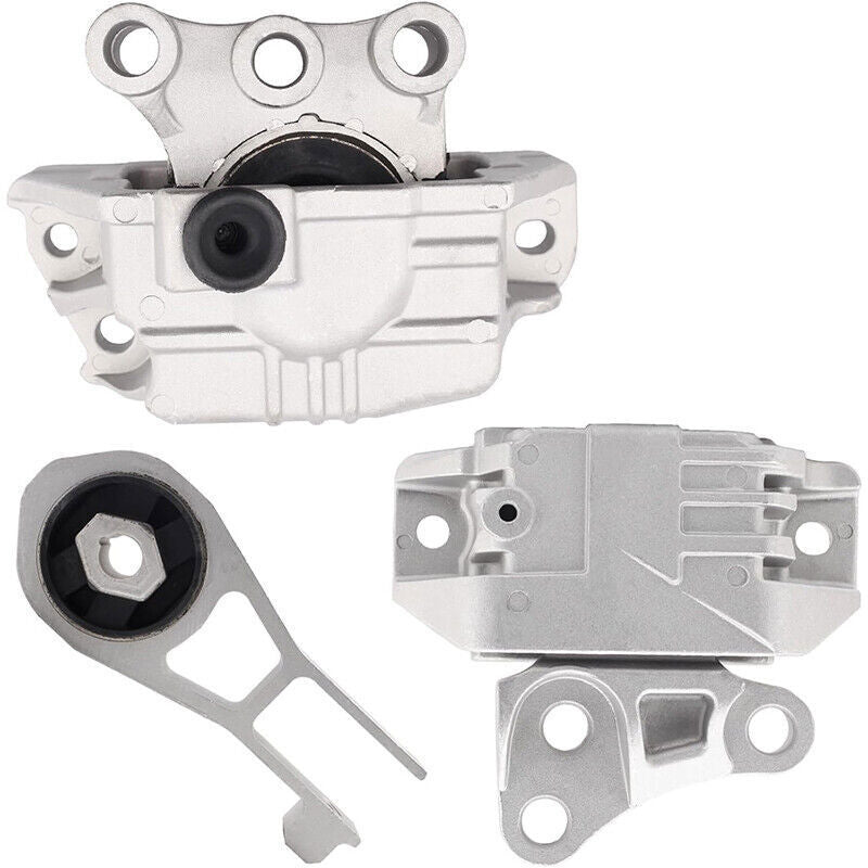 DURAFORCE 3Pcs Engine Mounts & Transmission Mount Set For Jeep Renegade Fiat 500X L4-2.4L