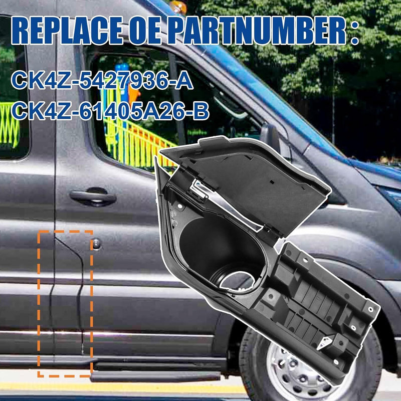 DURAFORCE Fit For 15-23 Transit Van Ford Fuel GAS Filler Door Housing Pocket w/ Hinge 150