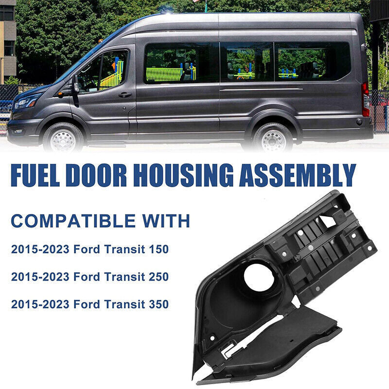 DURAFORCE Fit For 15-23 Transit Van Ford Fuel GAS Filler Door Housing Pocket w/ Hinge 150