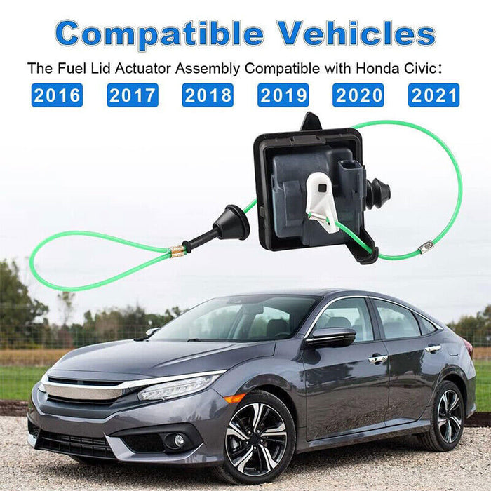 DURAFORCE Fuel Door Lid Actuator For Honda Civic 2016 2017 2018-2021 74700-TBA-A02