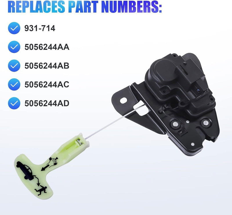 DURAFORCE Tailgate Lock Trunk Latch Actuator Motor For Dodge Charger Chrysler 5056244AA