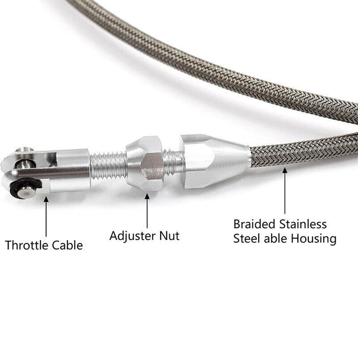 DURAFORCE 102mm 4 Bolt Throttle Body + TPS IAC+Throttle Cable Kit For GM Gen III LS1 LS2