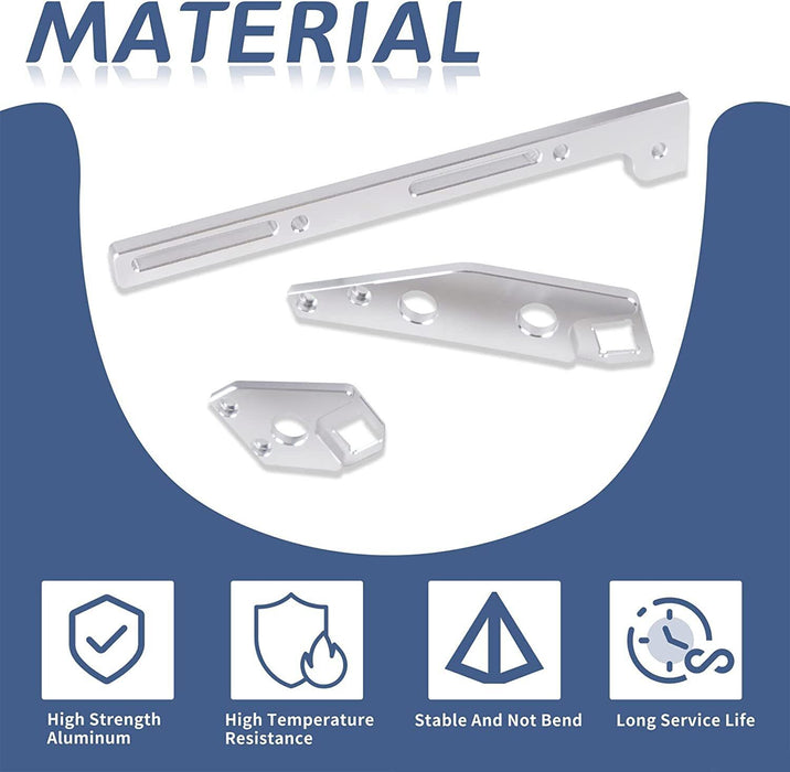DURAFORCE 102mm 4 Bolt Throttle Body + TPS IAC+Throttle Cable Kit For GM Gen III LS1 LS2