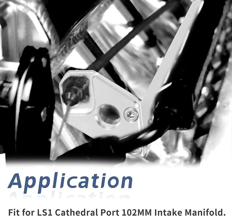 DURAFORCE 102mm 4 Bolt Throttle Body + TPS IAC+Throttle Cable Kit For GM Gen III LS1 LS2