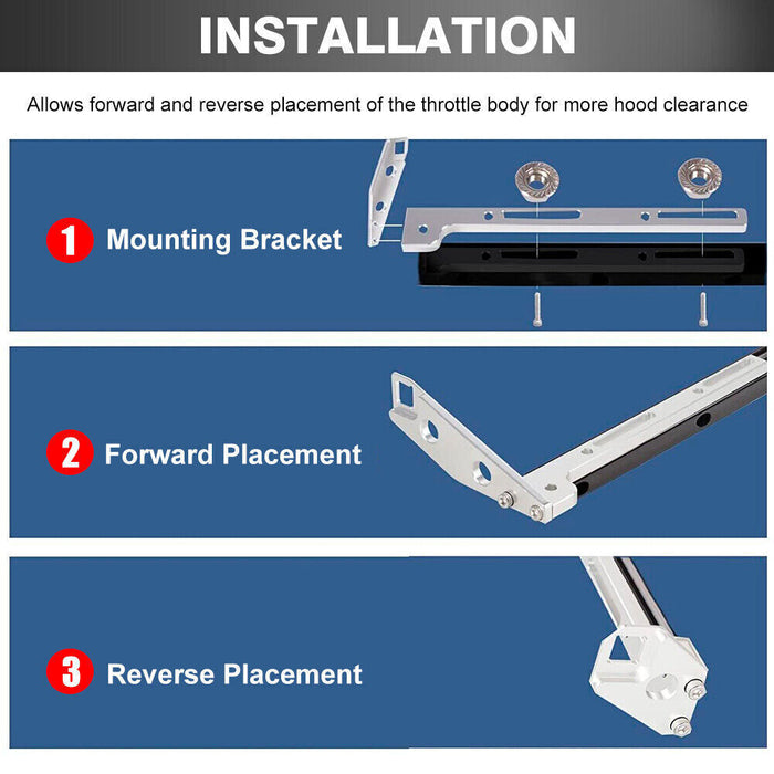 DURAFORCE 102mm 4 Bolt Throttle Body + TPS IAC+Throttle Cable Kit For GM Gen III LS1 LS2