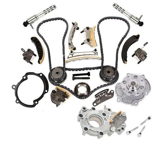DURAFORCE Engine Timing Chain Kit Oil Pump Water Pump with Gear For Cadillac Suzuki 3.6L