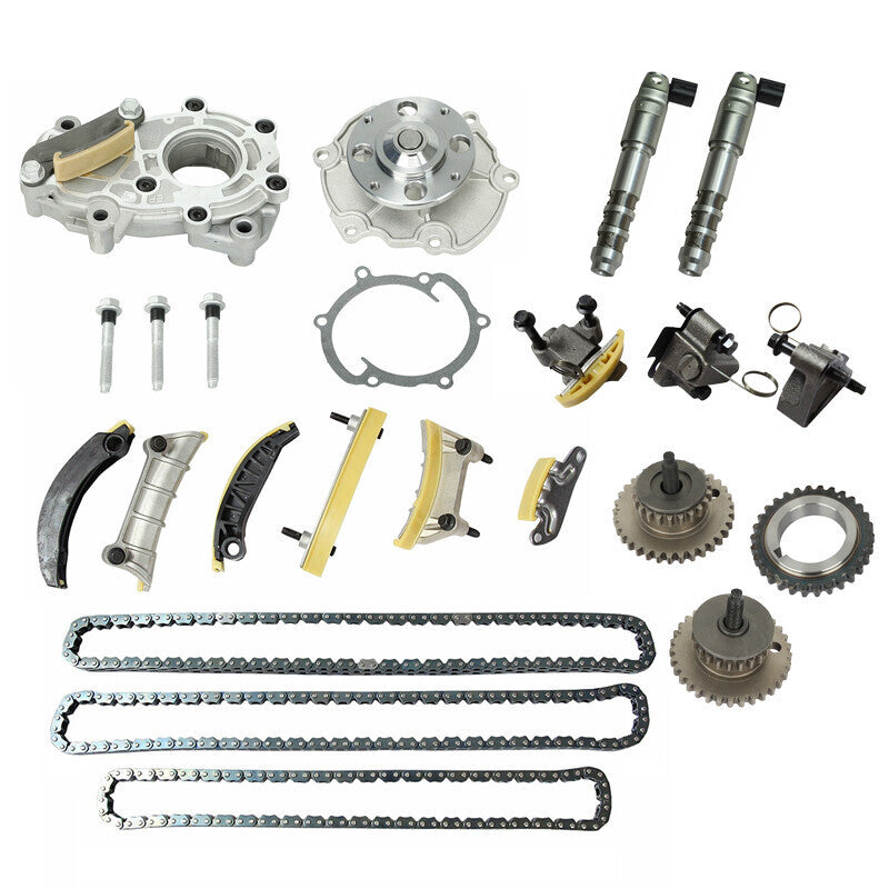 DURAFORCE Engine Timing Chain Kit Oil Pump Water Pump with Gear For Cadillac Suzuki 3.6L