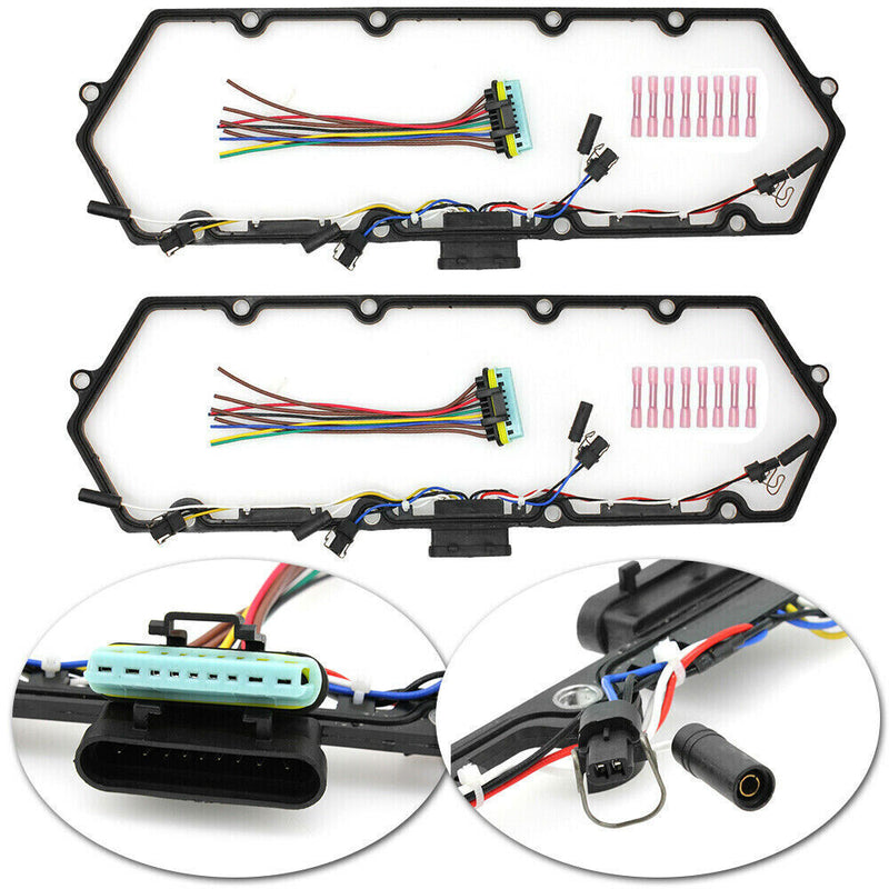 DURAFORCE Diesel Valve Cover Gasket & Injector & Glow Plug Harness Kit for 98-03 Ford 7.3L