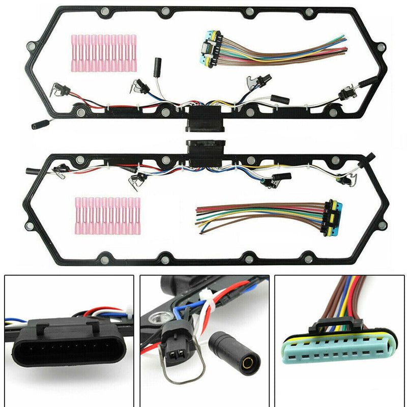 DURAFORCE Diesel Valve Cover Gasket & Injector & Glow Plug Harness Kit for 98-03 Ford 7.3L